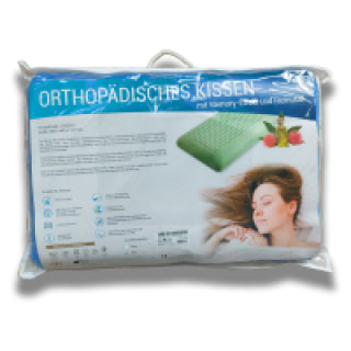 Orthopädisches Kissen mit Rizinusöl Blau
