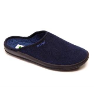 Dr.Luigi - Medizinische Hausschuhe - Memory - Gedächtnisschaum Schuhe DUNKELBLAU Gr. 42